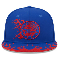 NBA Philadelphia 76ers Rally Drive Flames 9FIFTY Snapback Hat