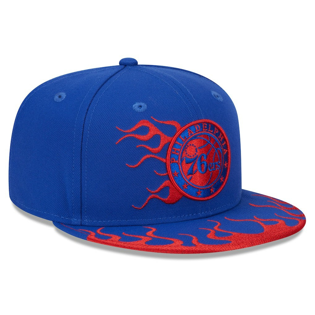 NBA Philadelphia 76ers Rally Drive Flames 9FIFTY Snapback Hat
