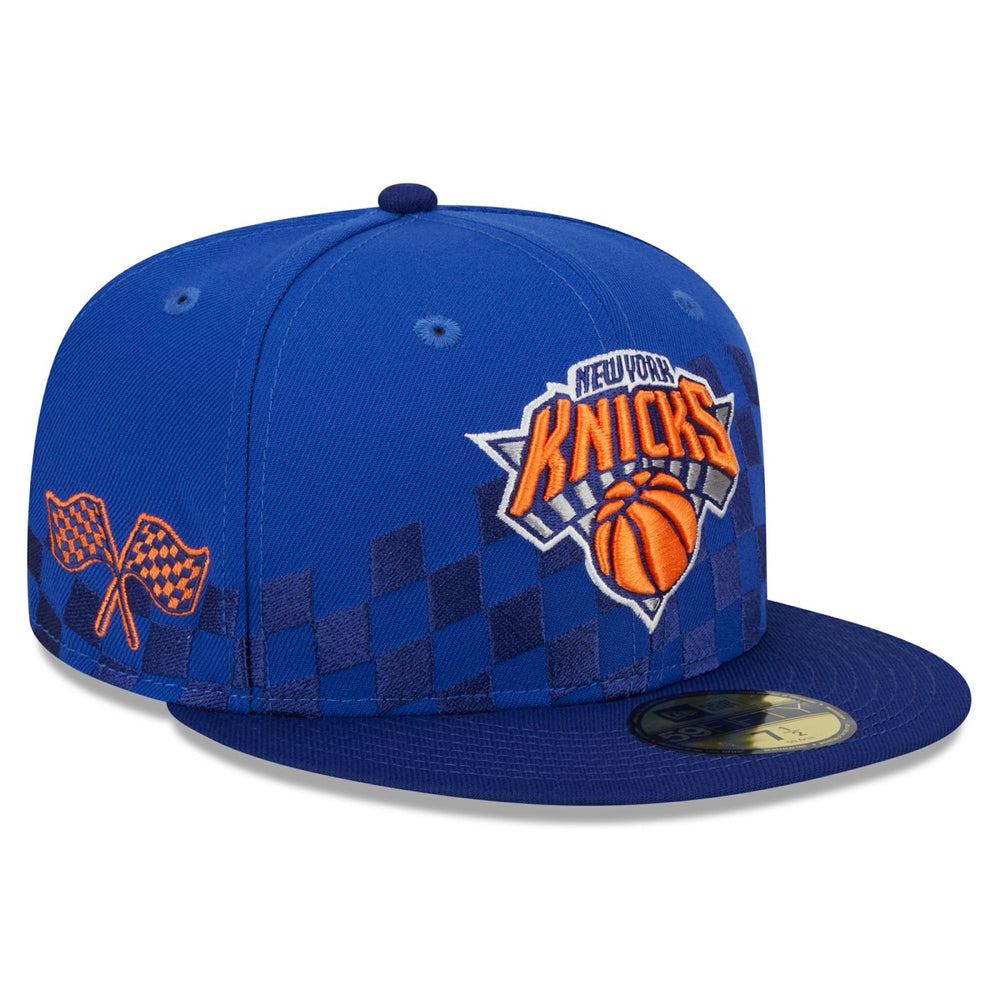 NBA New York Knicks Rally Drive Checkerboard 59FIFTY Crown Fitted Hat