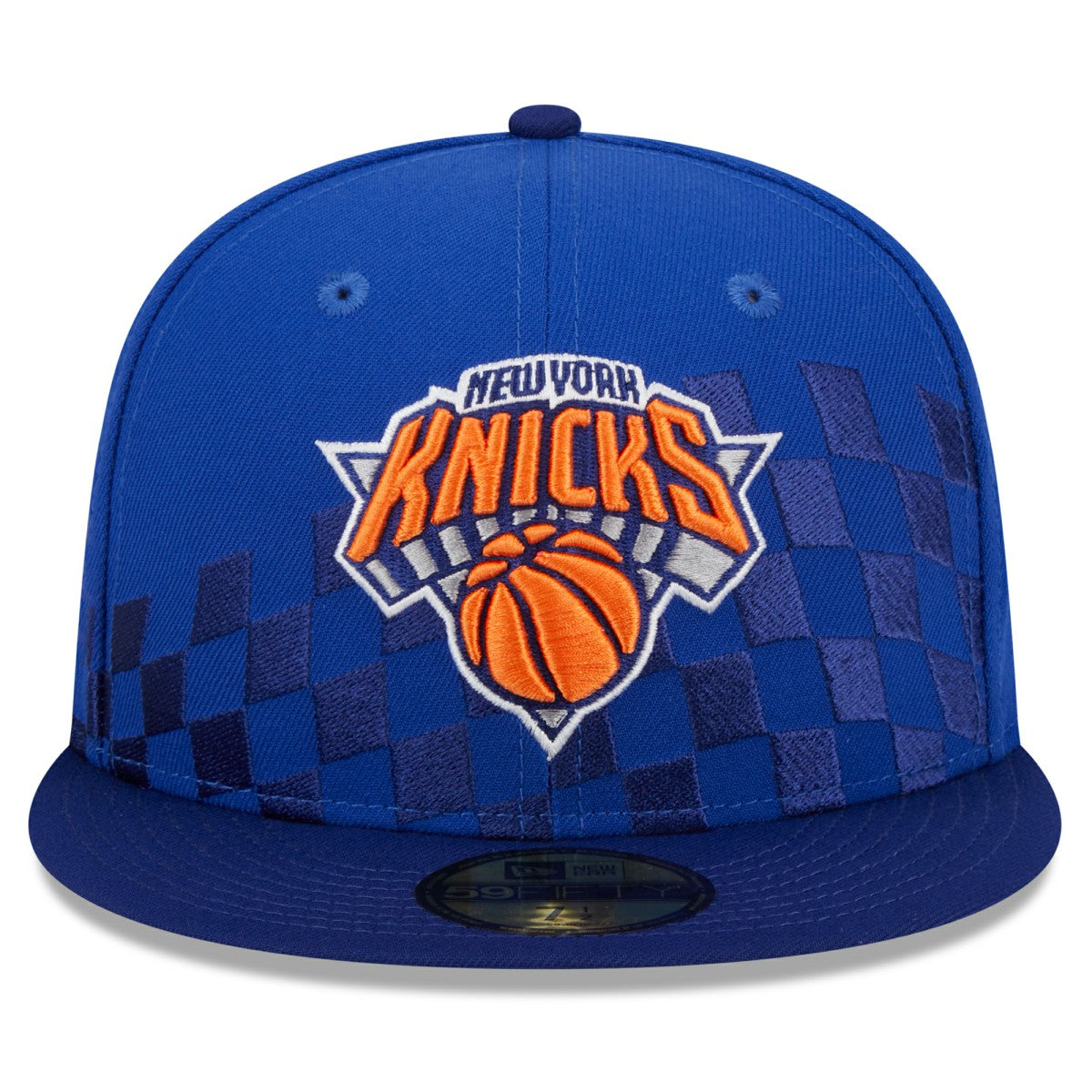 NBA New York Knicks Rally Drive Checkerboard 59FIFTY Crown Fitted Hat