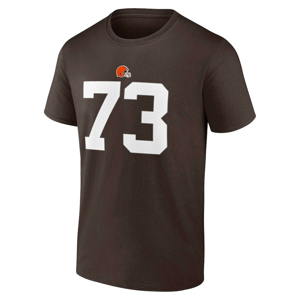 Joe Thomas  Retired Player Icon Name & Number T-Shirt - Cleveland Browns