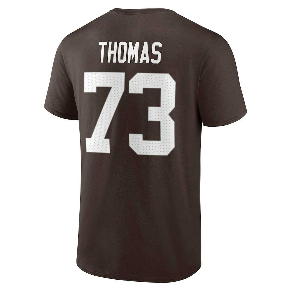 Joe Thomas  Retired Player Icon Name & Number T-Shirt - Cleveland Browns