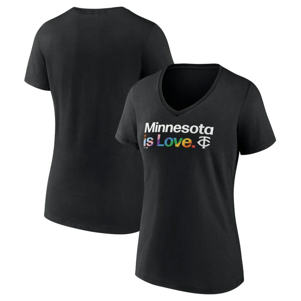 MLB Minnesota Twins Women's City Pride V-Neck T-Shirt
