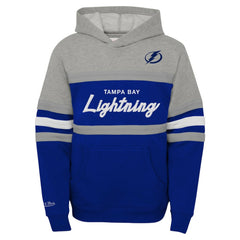 NHL Gray Tampa Bay Lightning Mitchell & Ness Youth Head Coach Pullover Hoodie