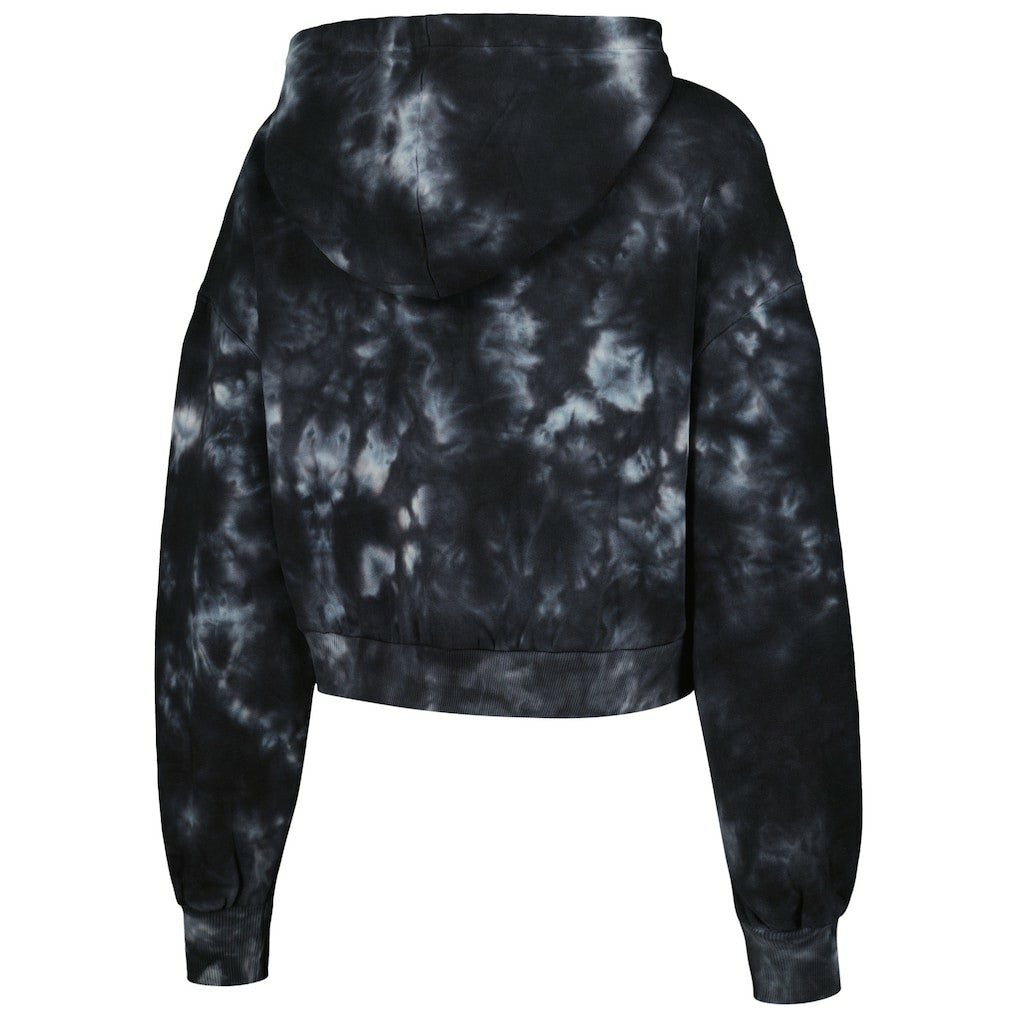 NBA Chicago Bulls The Wild Collective Women's Tie-Dye Cropped Pullover Hoodie