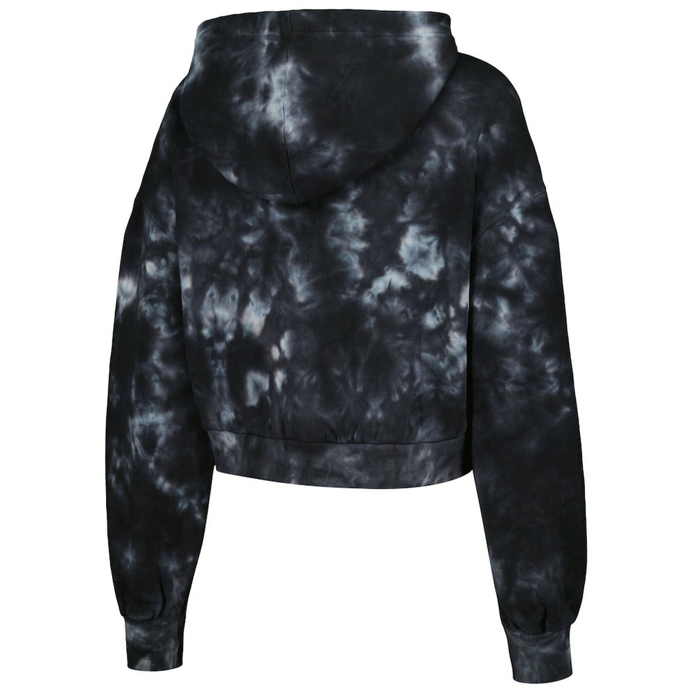 NBA Chicago Bulls The Wild Collective Women's Tie-Dye Cropped Pullover Hoodie