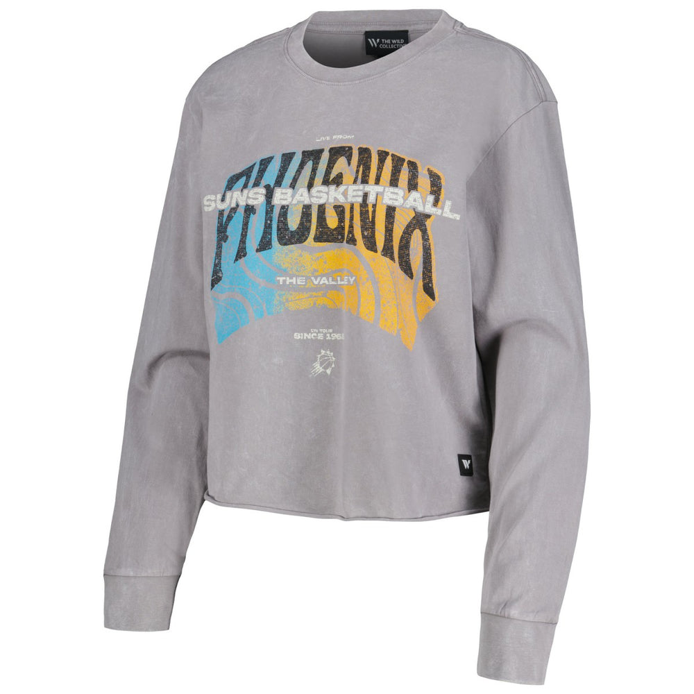 NBA Phoenix Suns The Wild Collective Women's Band Cropped Long Sleeve T-Shirt