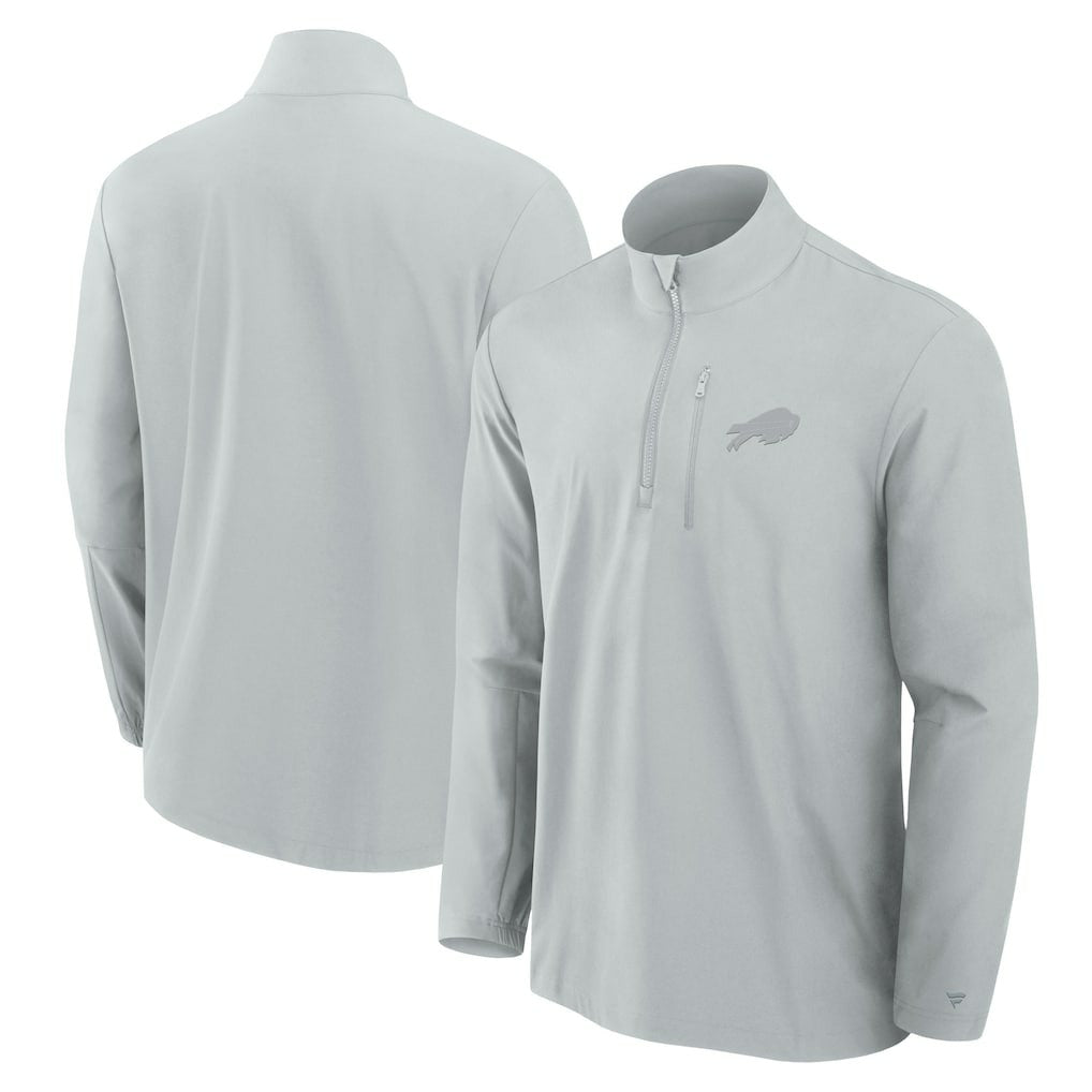 Front Office Micro Tonal Quarter-Zip Pullover - Buffalo Bills