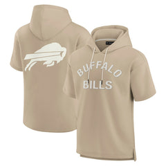Unisex Elements Super Soft Fleece Short Sleeve Pullover Hoodie - Buffalo Bills