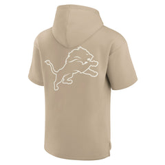 Unisex Elements Super Soft Fleece Short Sleeve Pullover Hoodie - Detroit Lions