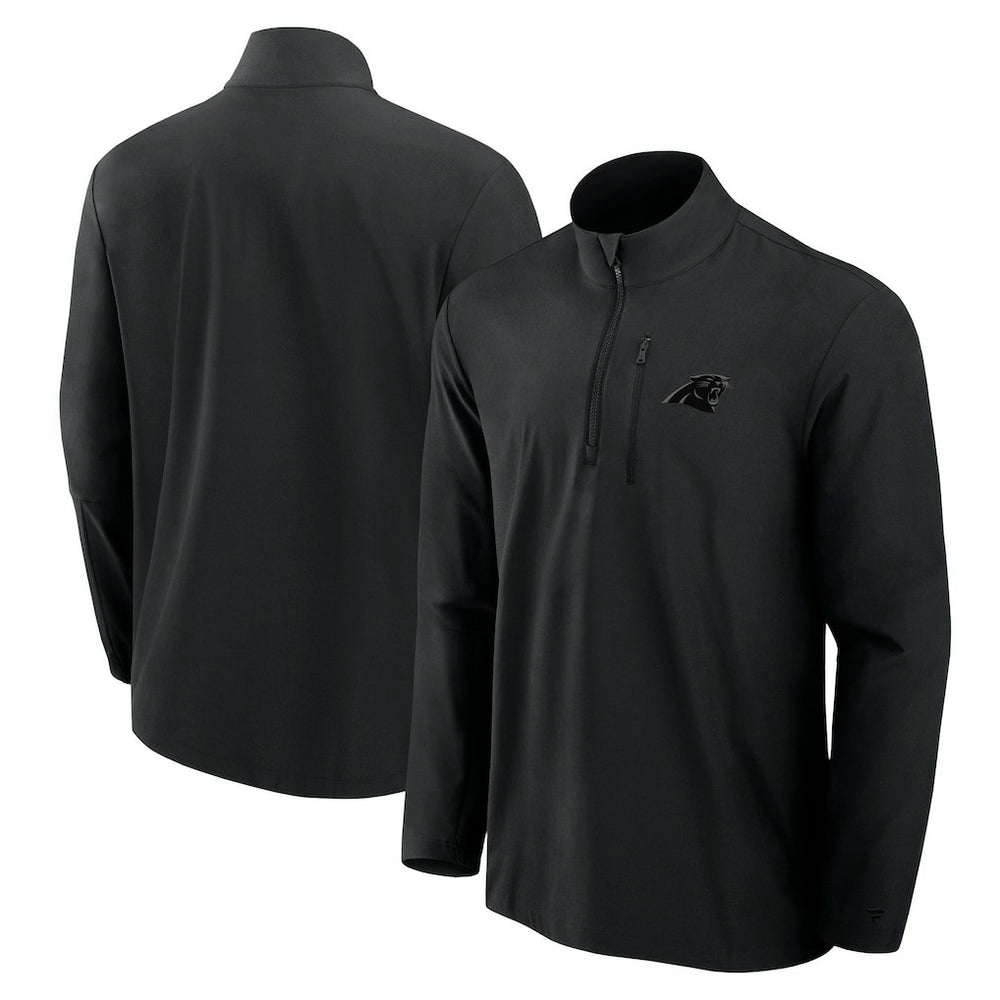 Front Office Micro Tonal Quarter-Zip Pullover - Carolina Panthers