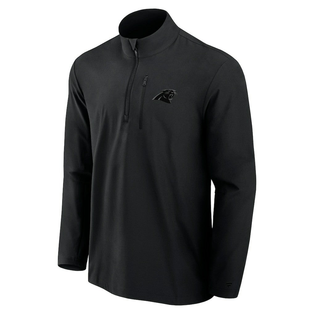 Front Office Micro Tonal Quarter-Zip Pullover - Carolina Panthers