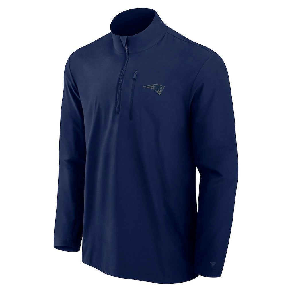 Front Office Micro Tonal Quarter-Zip Pullover - New England Patriots