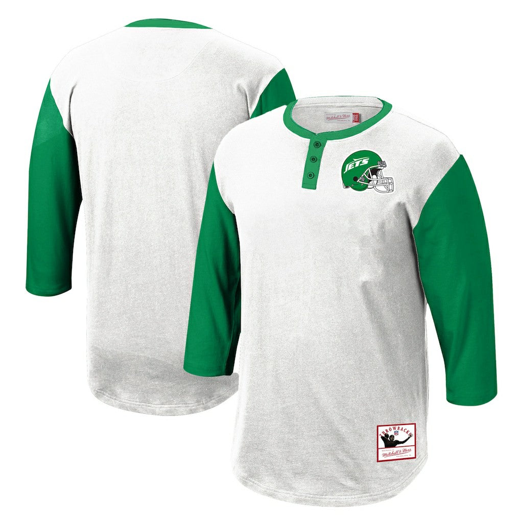 Legacy Slub Henley 3/4 Sleeve T-Shirt - New York Jets