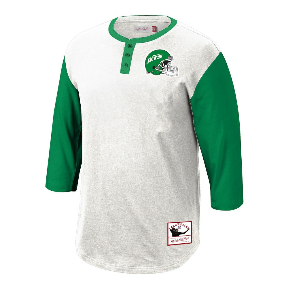 Legacy Slub Henley 3/4 Sleeve T-Shirt - New York Jets