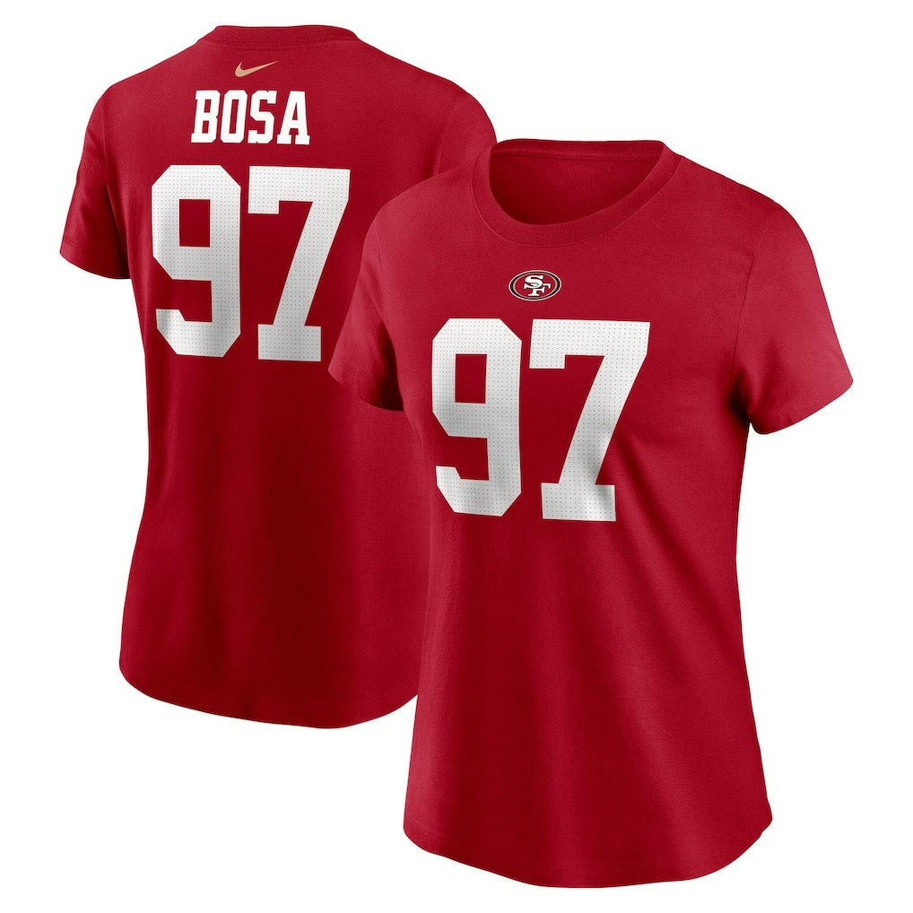 Nick Bosa  Women's Player Name & Number T-Shirt - San Francisco 49ers