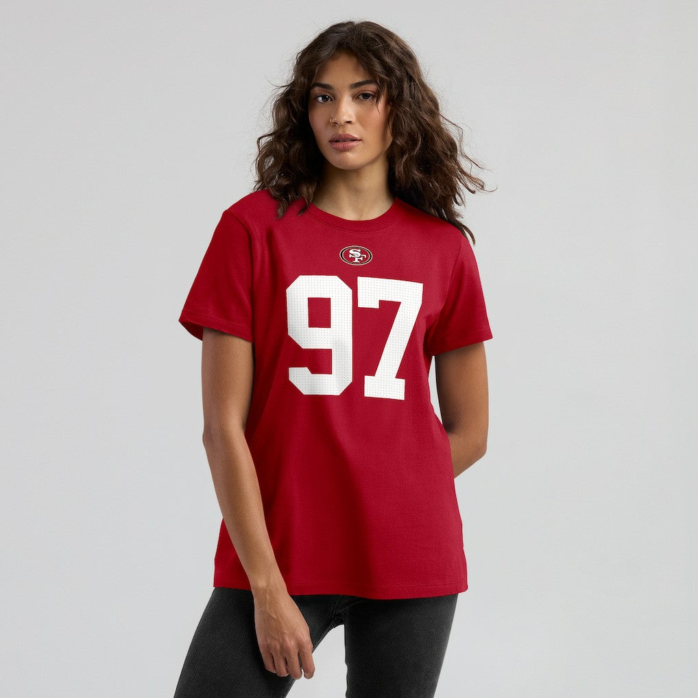 Nick Bosa  Women's Player Name & Number T-Shirt - San Francisco 49ers