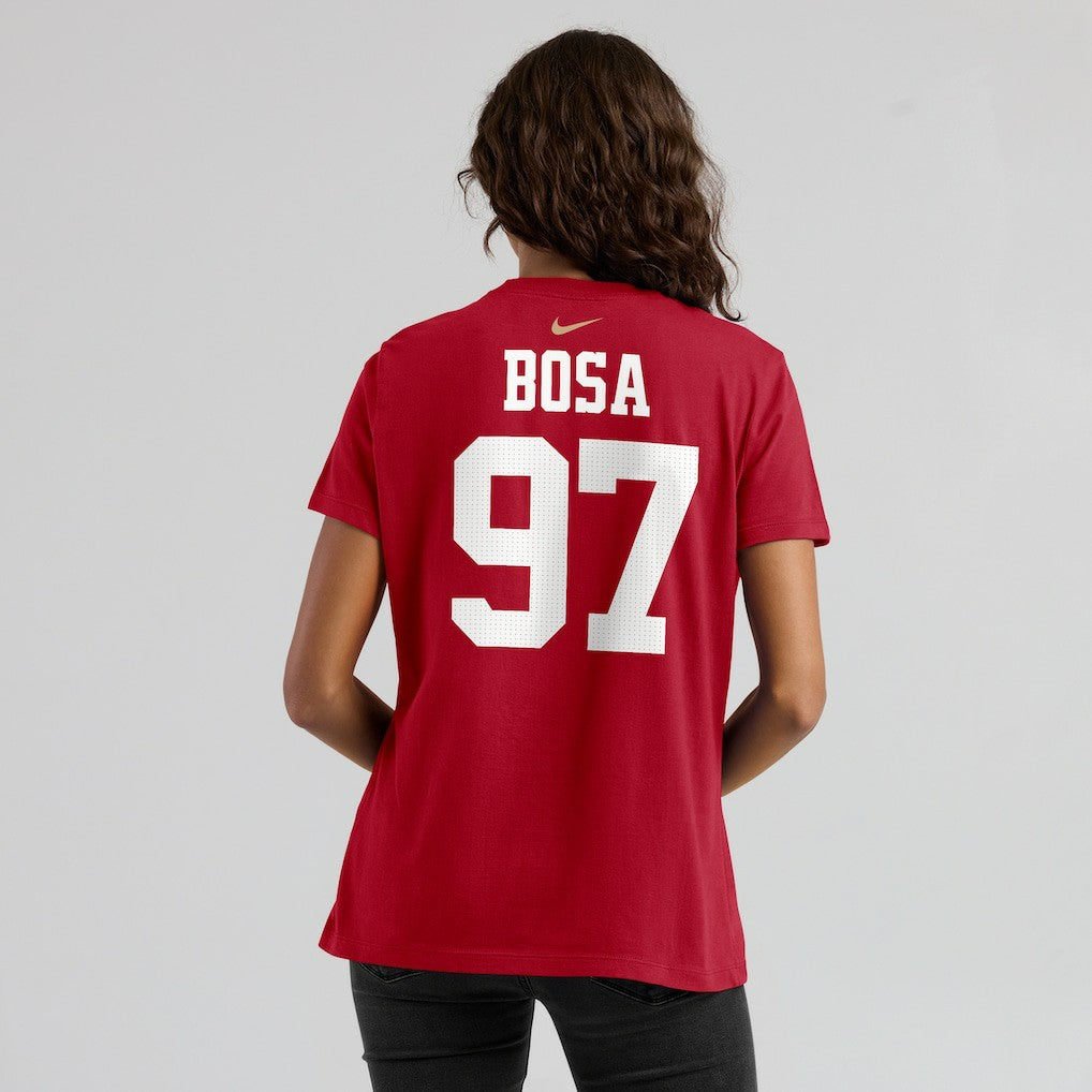 Nick Bosa  Women's Player Name & Number T-Shirt - San Francisco 49ers