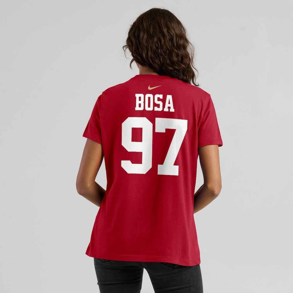 Nick Bosa  Women's Player Name & Number T-Shirt - San Francisco 49ers