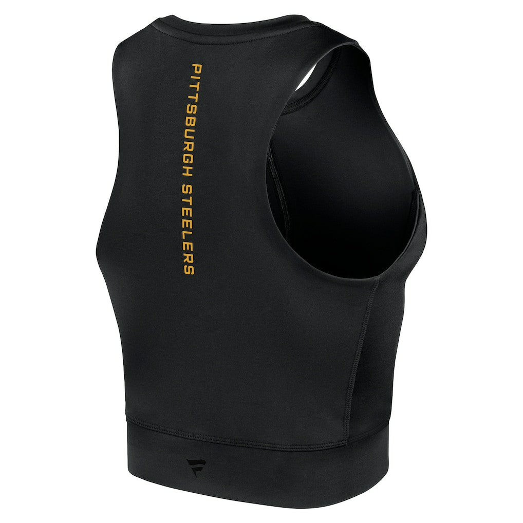 Women's Studio Fitted Gym Tank Top - Pittsburgh Steelers