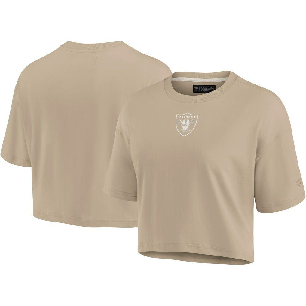 Women's Elements Super Soft Boxy Cropped T-Shirt - Las Vegas Raiders