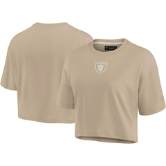 Women's Elements Super Soft Boxy Cropped T-Shirt - Las Vegas Raiders