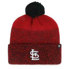 MLB St. Louis Cardinals '47 Darkfreeze Cuffed Knit Hat with Pom