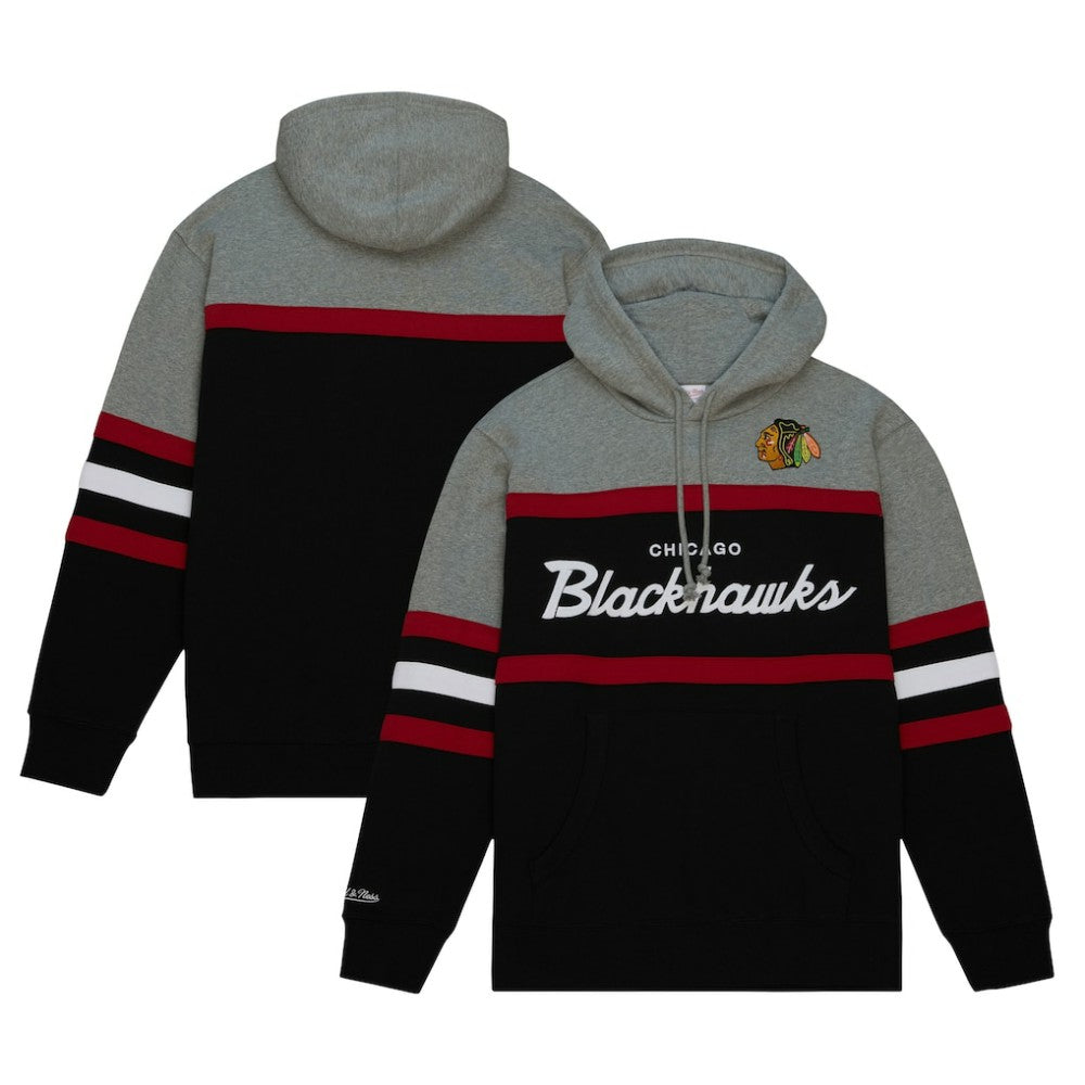 NHL Black/Gray Chicago Blackhawks Head Coach Pullover Hoodie
