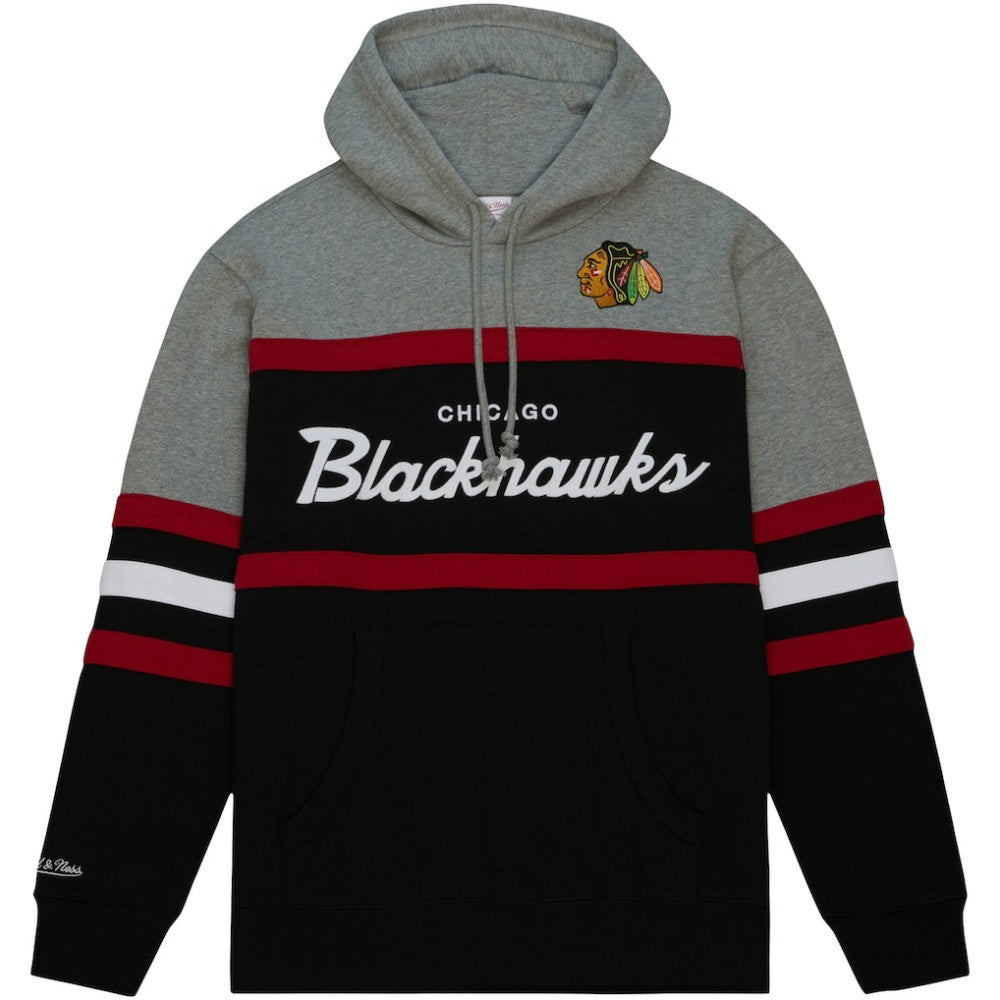 NHL Black/Gray Chicago Blackhawks Head Coach Pullover Hoodie