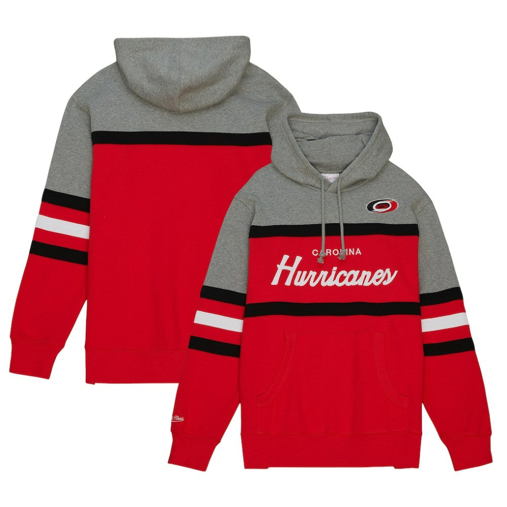 NHL Red/Gray Carolina Hurricanes Head Coach Pullover Hoodie