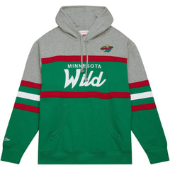NHL Green/Gray Minnesota Wild Head Coach Pullover Hoodie