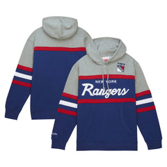 NHL Blue/Gray New York Rangers Head Coach Pullover Hoodie