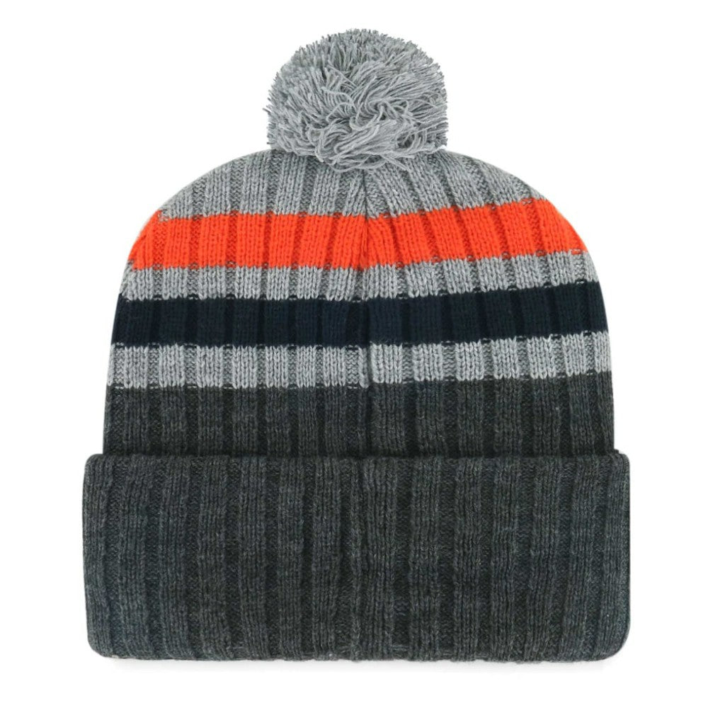 MLB Detroit Tigers '47 Stack Cuffed Knit Hat with Pom