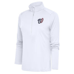 MLB Washington Nationals Antigua Women's Patriotic Tribute Half-Zip Pullover Top