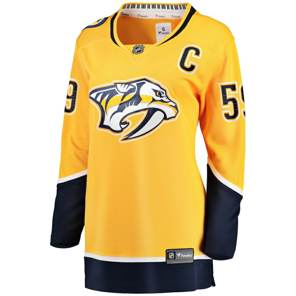 NHL Gold Roman Josi Nashville Predators Fanatics Women's Home Breakaway Player Jersey