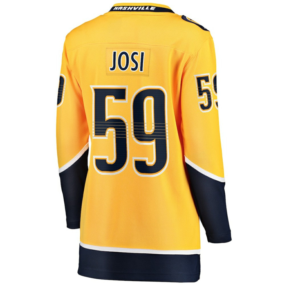 NHL Gold Roman Josi Nashville Predators Fanatics Women's Home Breakaway Player Jersey