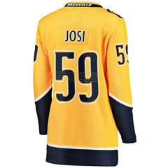 NHL Gold Roman Josi Nashville Predators Fanatics Women's Home Breakaway Player Jersey