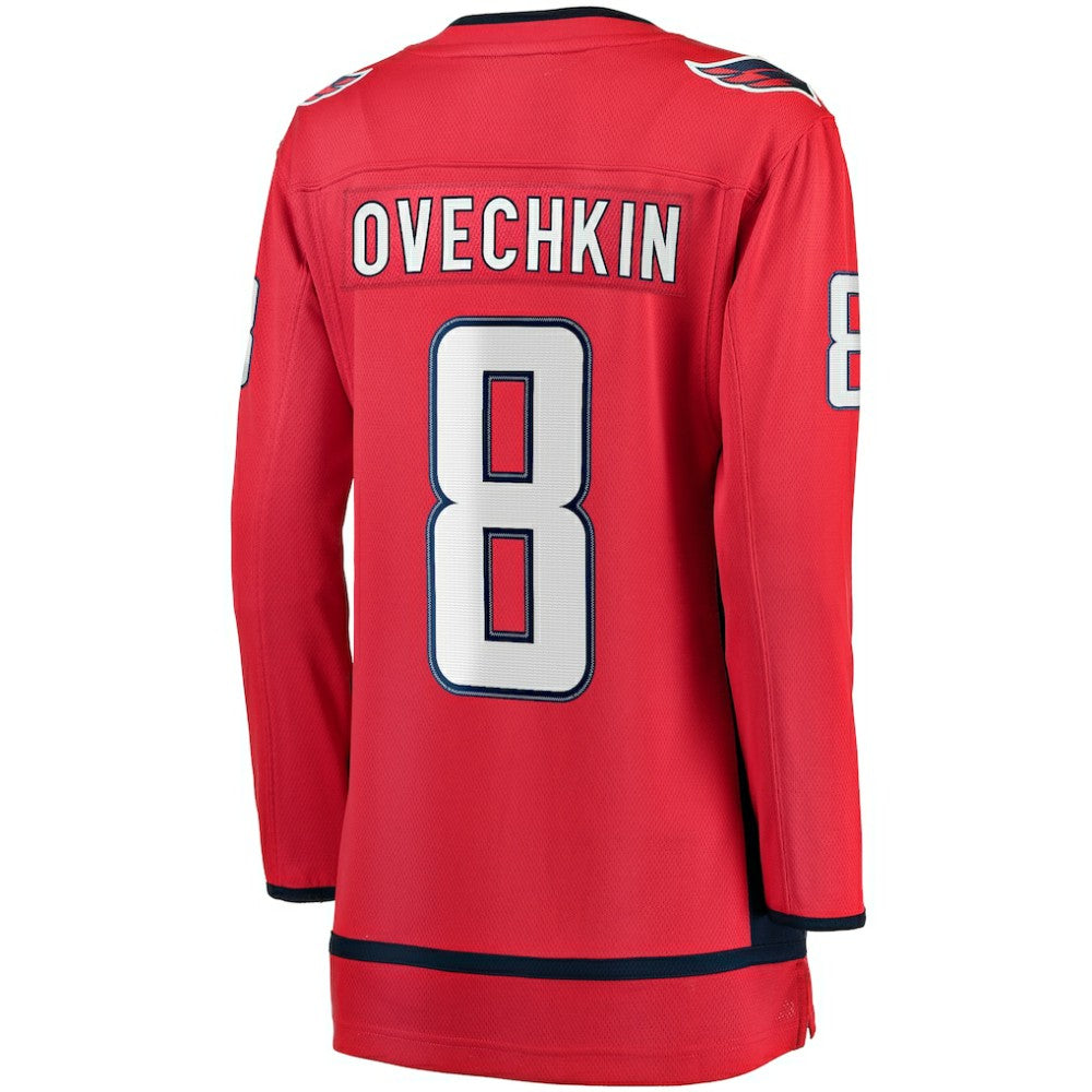 NHL Red Alexander Ovechkin Washington Capitals Fanatics Women's Captain Patch Home Breakaway Player Jersey