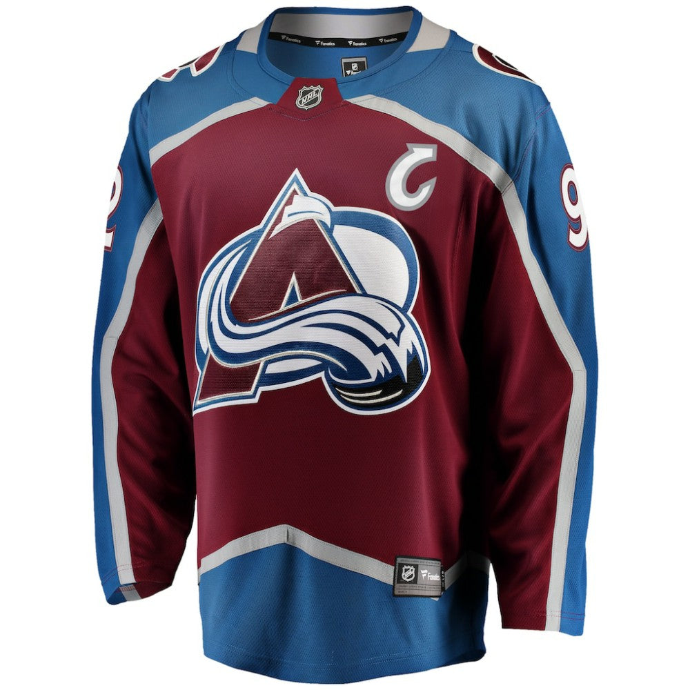 NHL Burgundy Gabriel Landeskog Colorado Avalanche Fanatics Captain Patch Home Breakaway Jersey