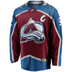 NHL Burgundy Gabriel Landeskog Colorado Avalanche Fanatics Captain Patch Home Breakaway Jersey