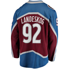 NHL Burgundy Gabriel Landeskog Colorado Avalanche Fanatics Captain Patch Home Breakaway Jersey