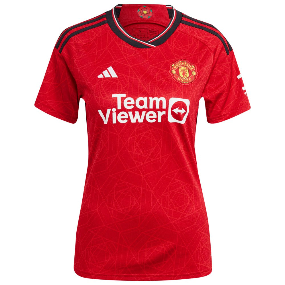 Casemiro Manchester United Women's 2023/24 Home Replica Player Jersey - Adidas Red