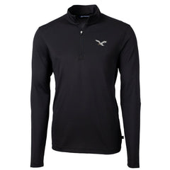 Cutter & Buck Gridiron Classics Big & Tall Virtue Eco Pique Recycled Quarter-Zip Pullover Top - Philadelphia Eagles