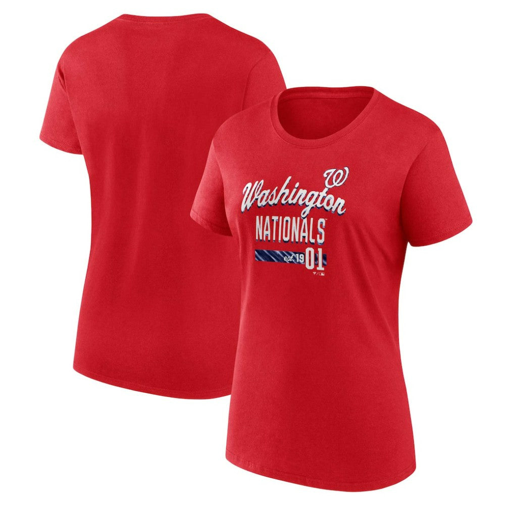 MLB Washington Nationals Fanatics Women's Logo Fitted T-Shirt