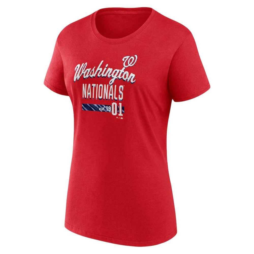 MLB Washington Nationals Fanatics Women's Logo Fitted T-Shirt