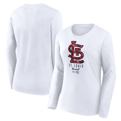 MLB St. Louis Cardinals Fanatics Women's Lightweight Fitted Long Sleeve T-Shirt