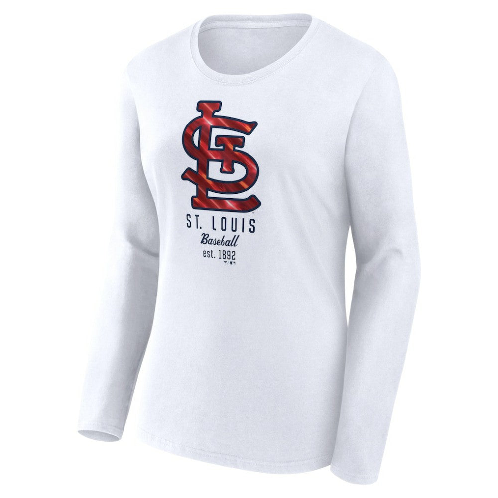 MLB St. Louis Cardinals Fanatics Women's Lightweight Fitted Long Sleeve T-Shirt