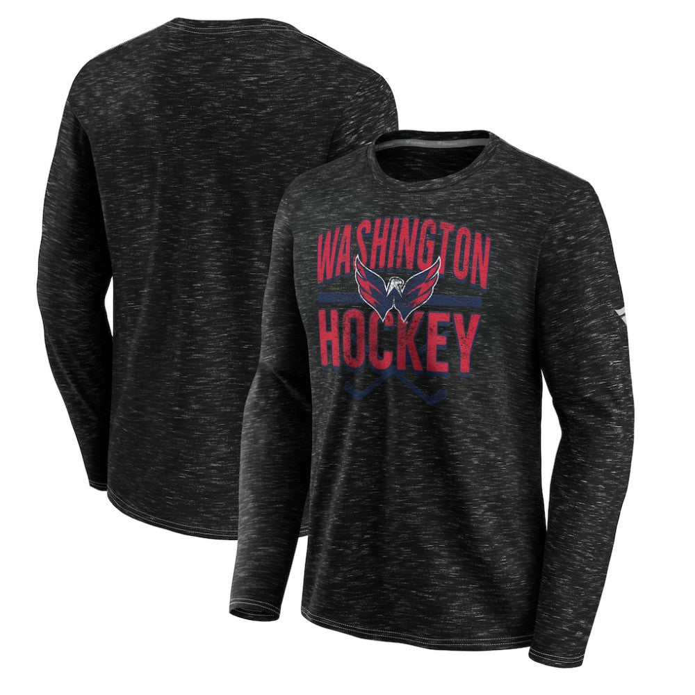 NHL Gray Washington Capitals Fanatics Iced Out Long Sleeve T-Shirt