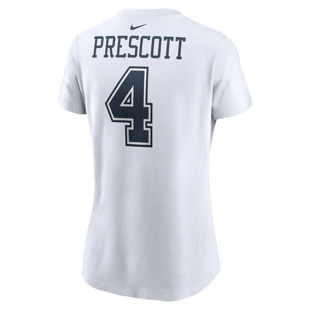 Dak Prescott  Women's Player Name & Number T-Shirt - Dallas Cowboys