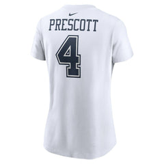 Dak Prescott  Women's Player Name & Number T-Shirt - Dallas Cowboys